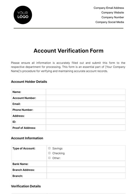 Account verification tips .